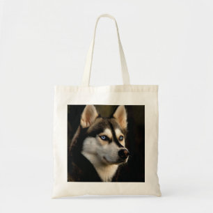 Beautiful Husky Throw Pillow Tote Bag