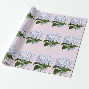 Beautiful Hydrangea Flower in Violet Wrapping Paper