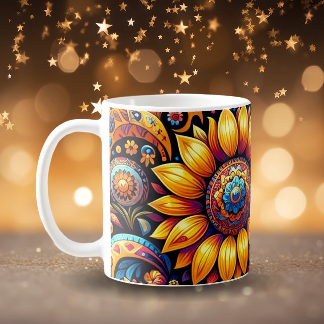 Beautiful Hyperrealistic Sunflower Art   Coffee Mug (Creator Uploaded)