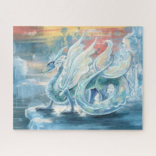 Beautiful Ice Dragon Art Jigsaw Puzzle