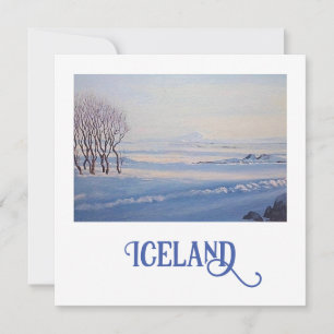 Beautiful Iceland landscape fine art card