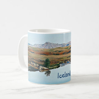 Beautiful Iceland landscape painting fine art Coffee Mug