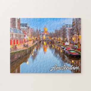 Beautiful Iconic City Of Amsterdam, Netherlands Jigsaw Puzzle