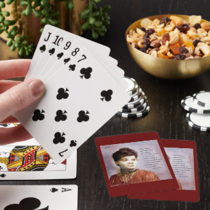 Beautiful Ida B Wells Watercolor Painting Playing Cards