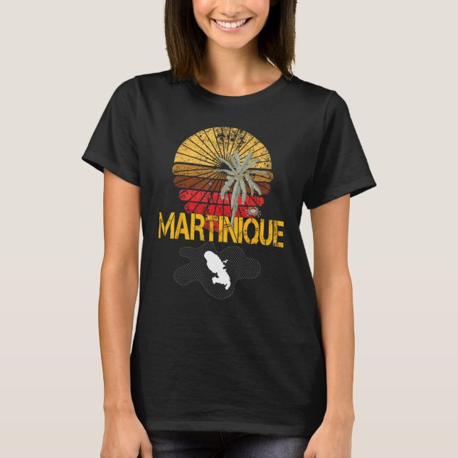Beautiful  idea map of Martinique Madinina 972 T-Shirt (Front)