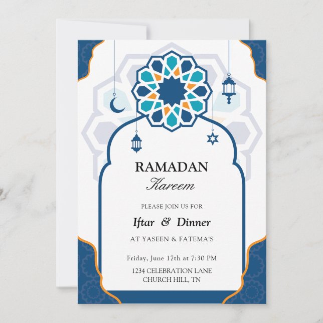 Beautiful iftar invitation (Front)