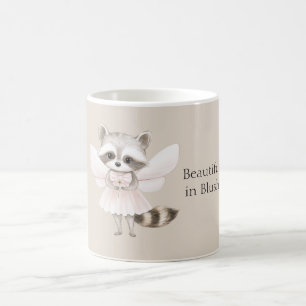 Beautiful in Blush Racoon Coffee Mug
