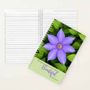 Beautiful in Its Time Purple Clematis Journal
