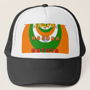 Beautiful India National Flag Colours Hakuna Matat Trucker Hat