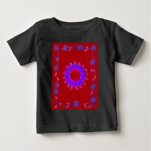 Beautiful Indian Motif Mehndi Art Design Baby T-Shirt