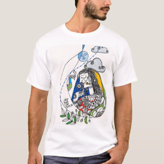 Beautiful Indian popular art Madhubani painting T-Shirt