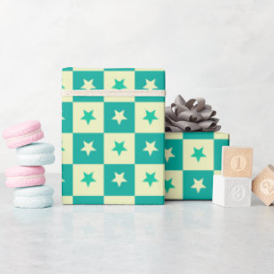 Beautiful Initial Cheerful Artistic Wedding Wrapping Paper
