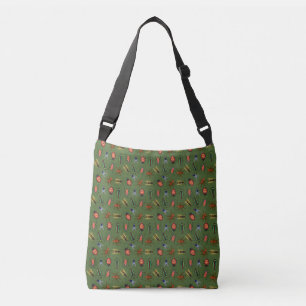 Beautiful Insects Pattern Crossbody Bag