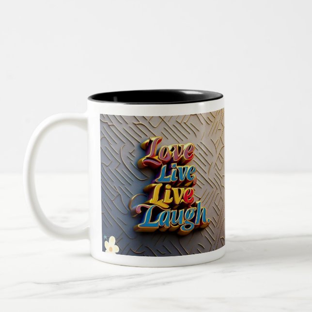 "Beautiful Inside Out" Two-Tone Coffee Mug (Left)