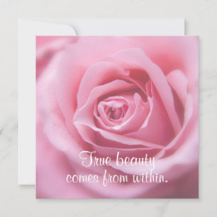 Beautiful Inspirational Quote True Beauty  Card