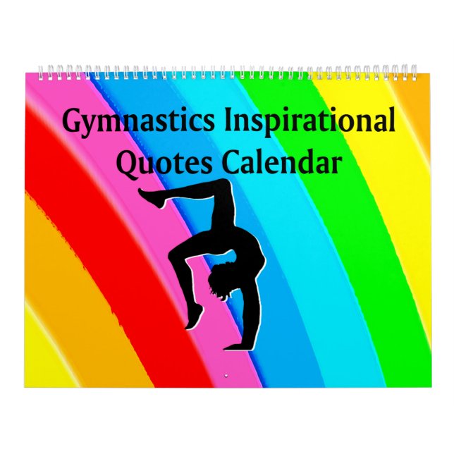 BEAUTIFUL INSPIRATIONAL QUOTES GYMNASTICS CALENDAR (Cover)
