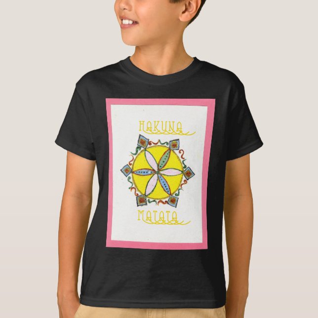 Beautiful Inspirational Star Floral Vector Pattern T-Shirt (Front)