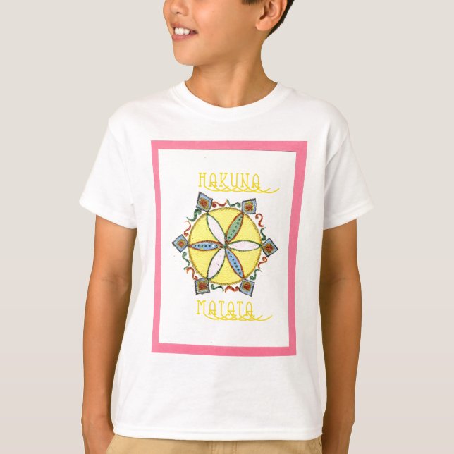 Beautiful Inspirational Star Floral Vector Pattern T-Shirt (Front)