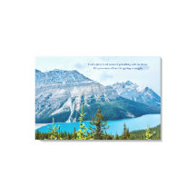 Beautiful Inspiring Quote Mountain Lake Landscape