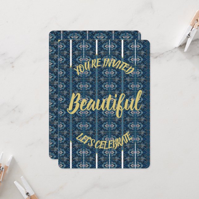 Beautiful Invitation - CUSTOMIZE It (Front/Back In Situ)