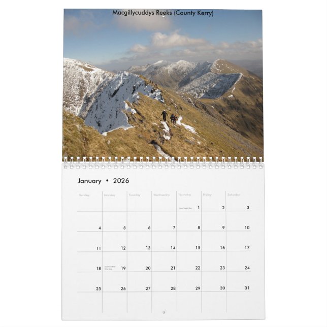 Beautiful Ireland Calendar (Jan 2026)