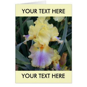 Beautiful Iris Card To Personalise