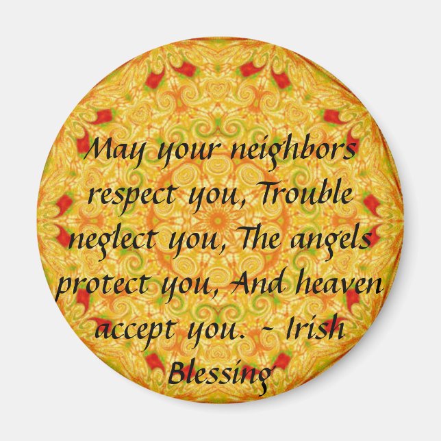 Beautiful Irish Blessing - IRELAND Magnet (Front)