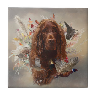 Beautiful Irish Red Setter Ceramic Tile