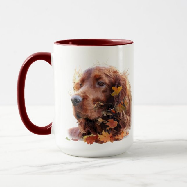Beautiful Irish Red Setter Mug (Left)
