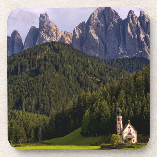 Beautiful isolated lonely church called Rainui 2 Coaster (Front)