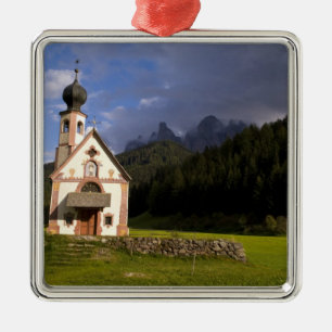 Beautiful isolated lonely church called Rainui Metal Ornament