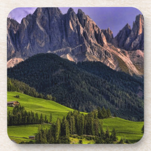 Beautiful isolated lonely church St Maddalena Coaster