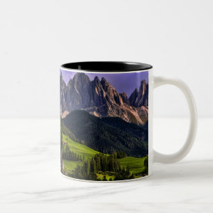 Beautiful isolated lonely church St Maddalena Two-Tone Coffee Mug