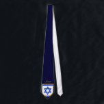 Beautiful Israel Flag Tie<br><div class="desc">Israel Flag Tie. *You can customise colour and text.</div>