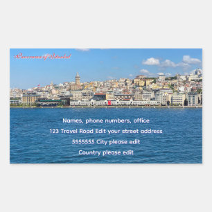Beautiful Istanbul tourist group label 