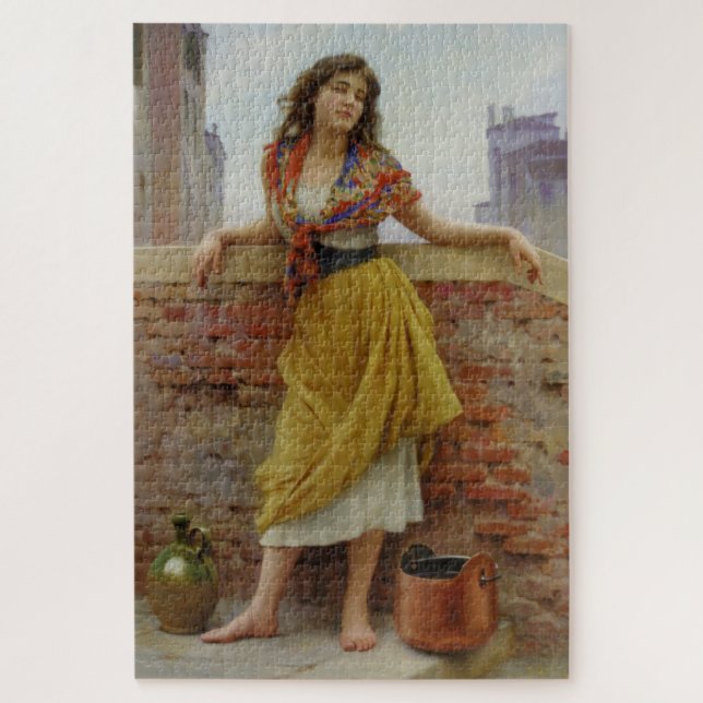 Beautiful Italian Water-Carrier Girl Jigsaw Puzzle (Vertical)