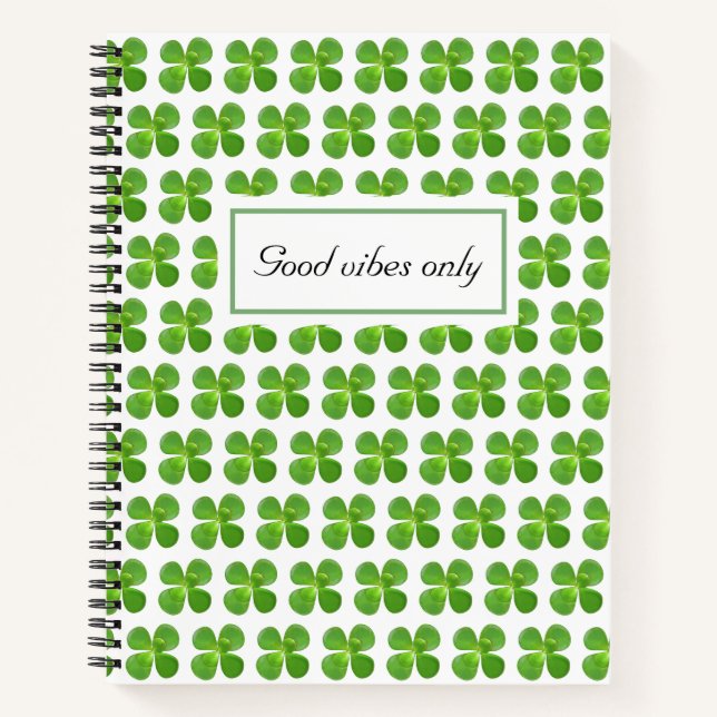 Beautiful Jade Tree Green Leaves Notebook (Front)