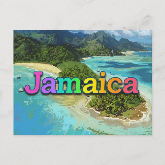 Beautiful jamaica postcard (Front)