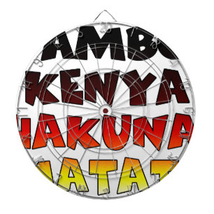 Beautiful Jambo Kenya Hakuna Matata Lovely Art  Dartboard