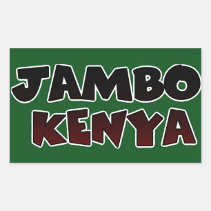 Beautiful Jambo Kenya Hakuna Matata Lovely Art  Rectangular Sticker