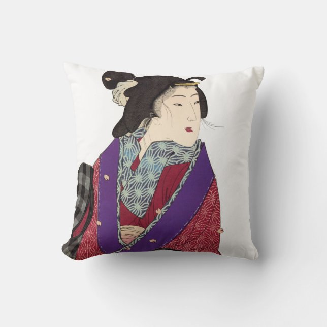 Beautiful Japanese Art Design Throw Pillows (Front)