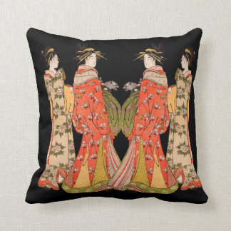 Beautiful Japanese Art Design Throw Pillows