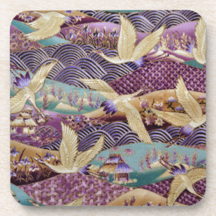 Beautiful Japanese Cranes Coaster