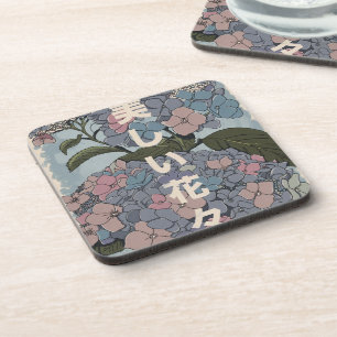 Beautiful Japanese Flowers Coaster