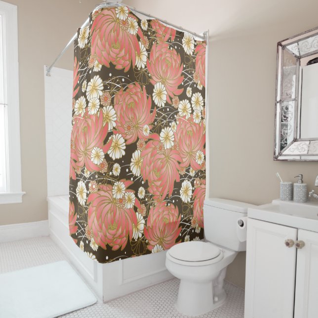 beautiful japanese pattern design shower curtain (In Situ)