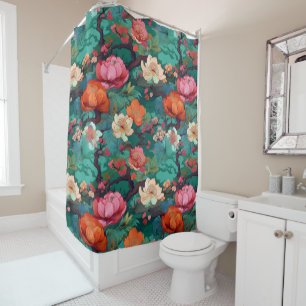 beautiful japanese pattern design shower curtain