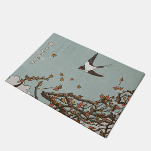 Beautiful Japanese Swallow Doormat