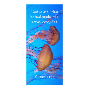 Beautiful Jellyfish Bible Verse Rack Card