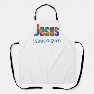 Beautiful Jesus geometric pattern Apron
