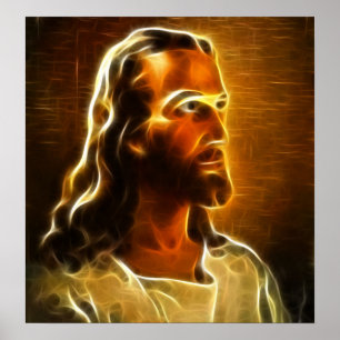 Beautiful Jesus Portrait Poster
